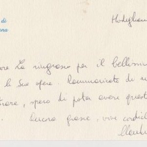 lettera del sindaco di Modigliana 31 maggio 2006